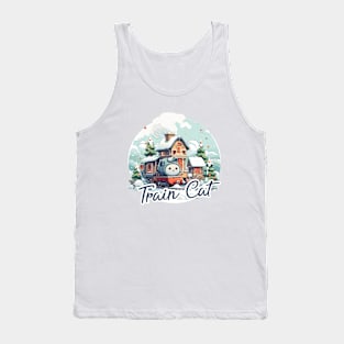 Train cat Tank Top